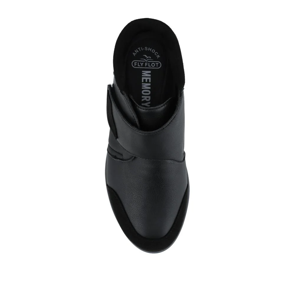 FlyFlot Wide Fit Adjustable Fastening Ankle Boots - FLY42010 / 328 246 - Black - Image 4