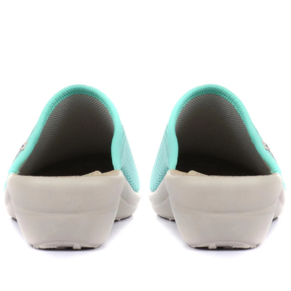 FlyFlot Wide Fit Anatomic Clogs - FLY25030 / 309 914 - Aqua - Image 3