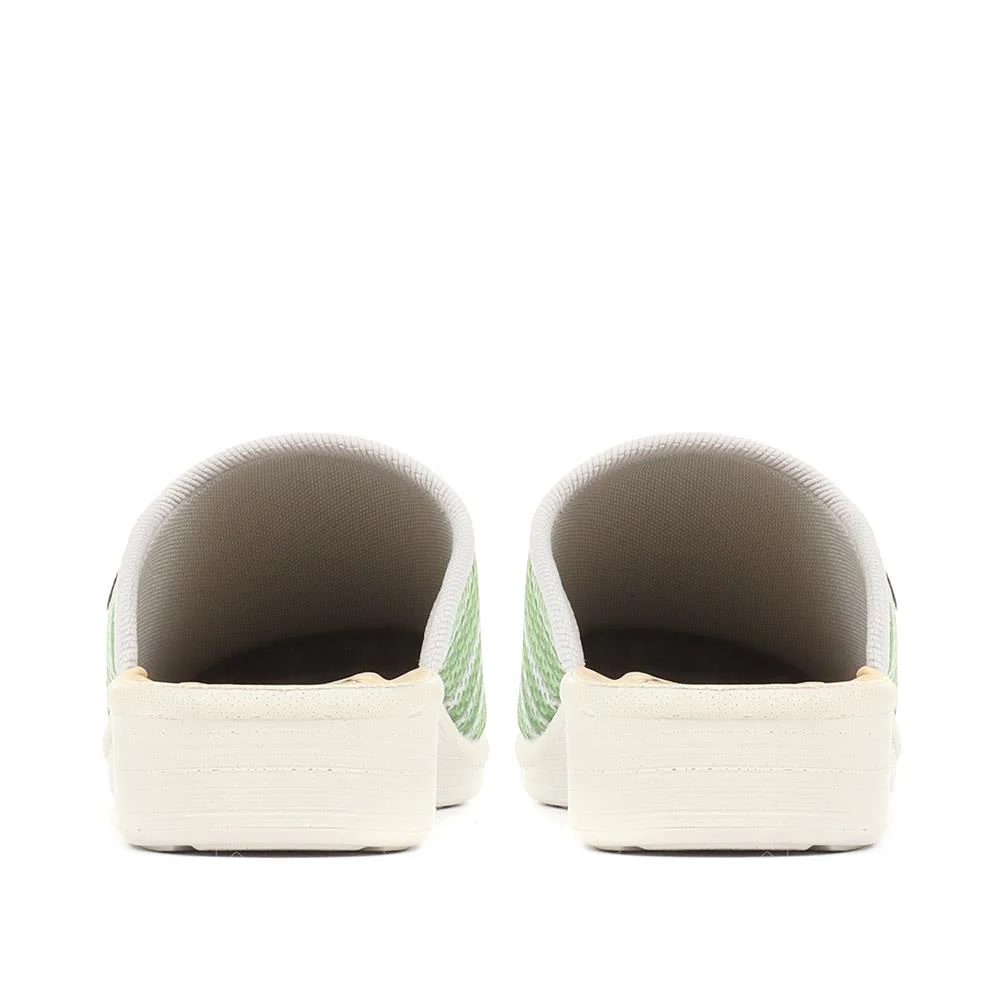 FlyFlot Wide Fit Anatomic Clogs - FLY35039 / 321 254 - Green - Image 4