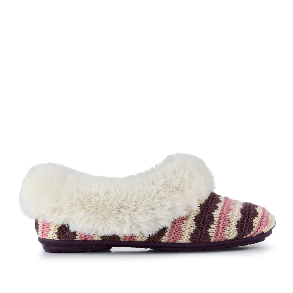 Franca Premium Faux-Fur-Lined Slippers - FRANCA / 328 532 - Purple Multi - Image 2