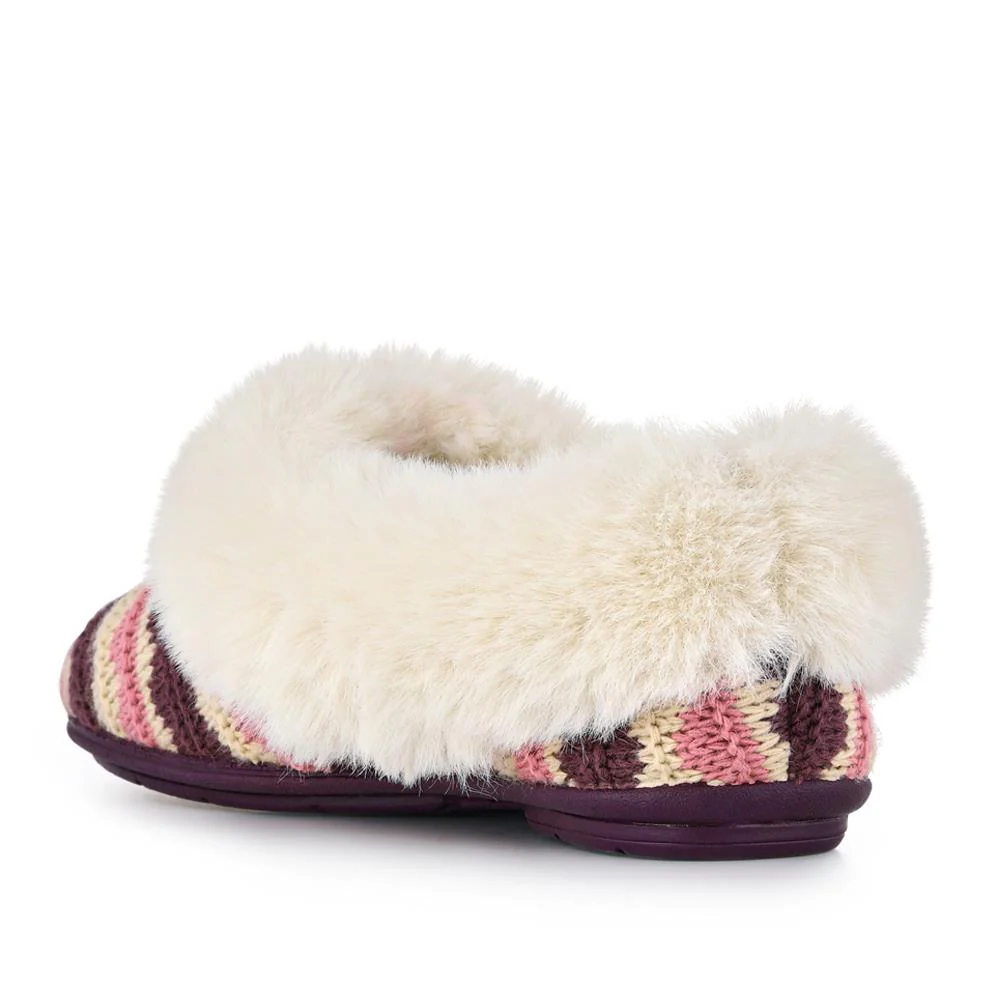 Franca Premium Faux-Fur-Lined Slippers - FRANCA / 328 532 - Purple Multi - Image 3
