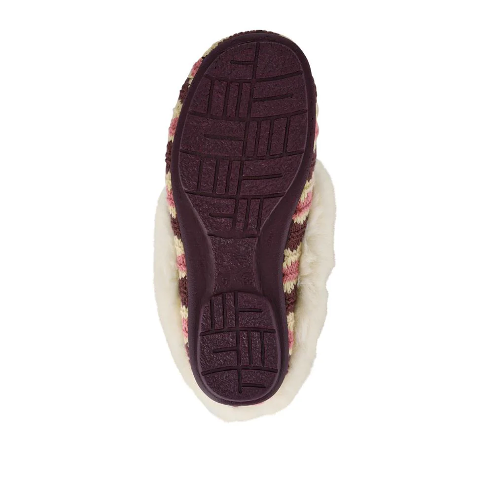 Franca Premium Faux-Fur-Lined Slippers - FRANCA / 328 532 - Purple Multi - Image 5