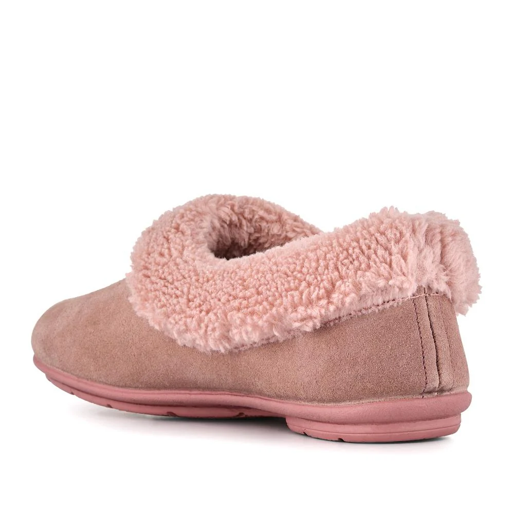 Frostie Suede Leather Full Slippers - FROSTIE / 328 531 - Blush - Image 3