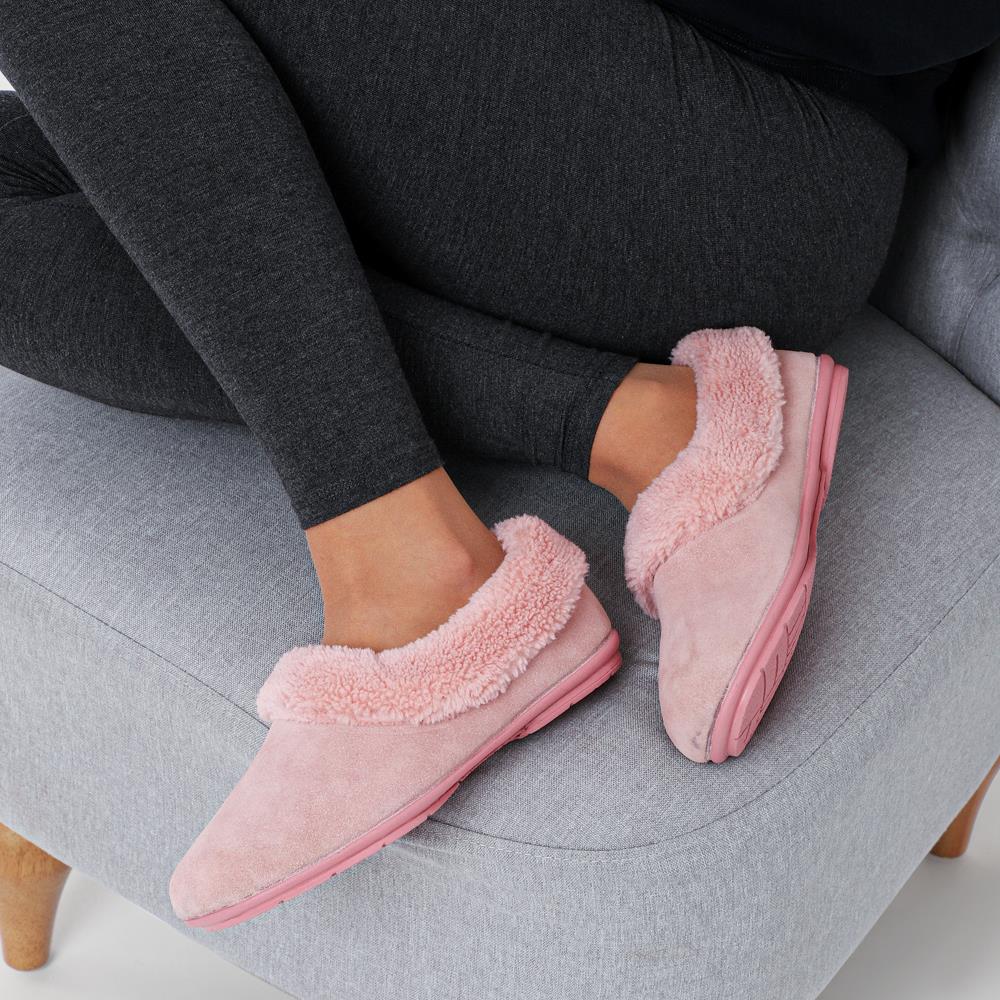 Frostie Suede Leather Full Slippers - FROSTIE / 328 531 - Blush - Image 5
