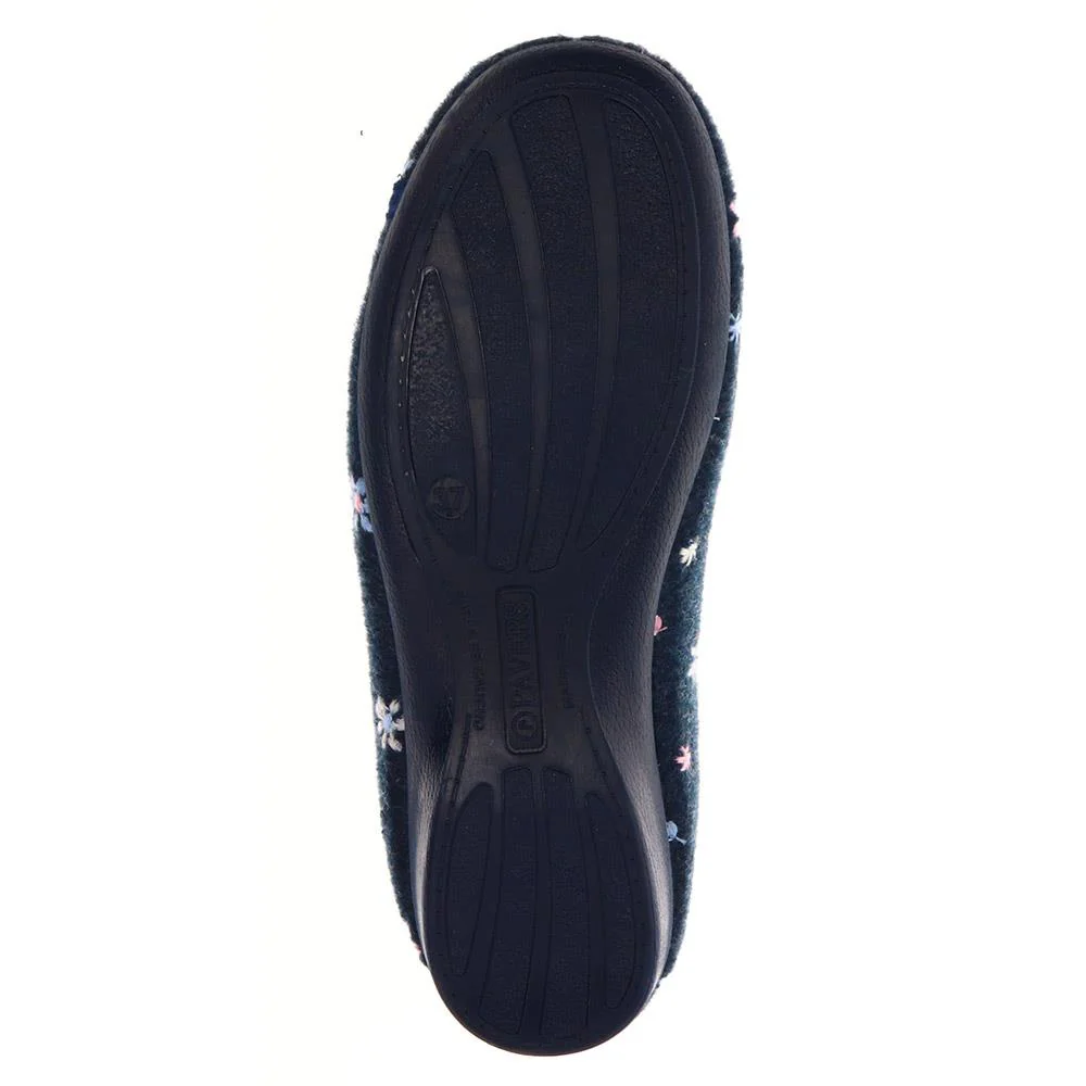 Full Slippers - FEVI40001 / 325 780 - Navy Floral - Image 4