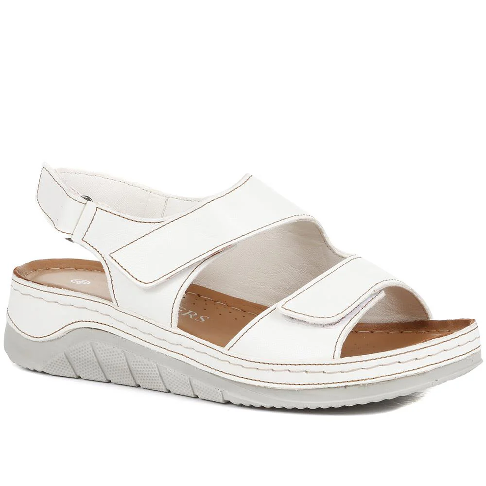 Fully Adjustable Leather Sandals - GENC33005 / 319 790 - Image 3