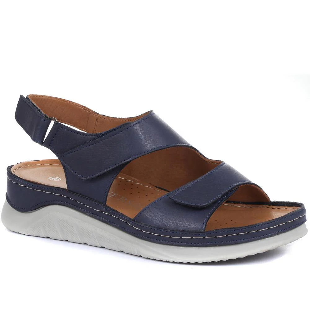 Fully Adjustable Leather Sandals - GENC33005 / 319 790 - Image 4
