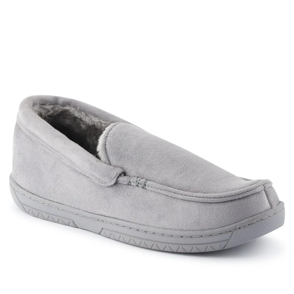 Fur-Lined Slippers - GALOP40021 / 326 305 - Grey