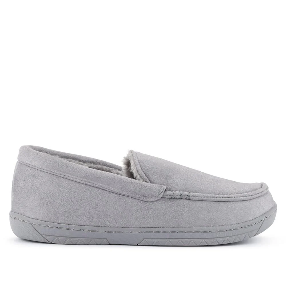 Fur-Lined Slippers - GALOP40021 / 326 305 - Grey - Image 2
