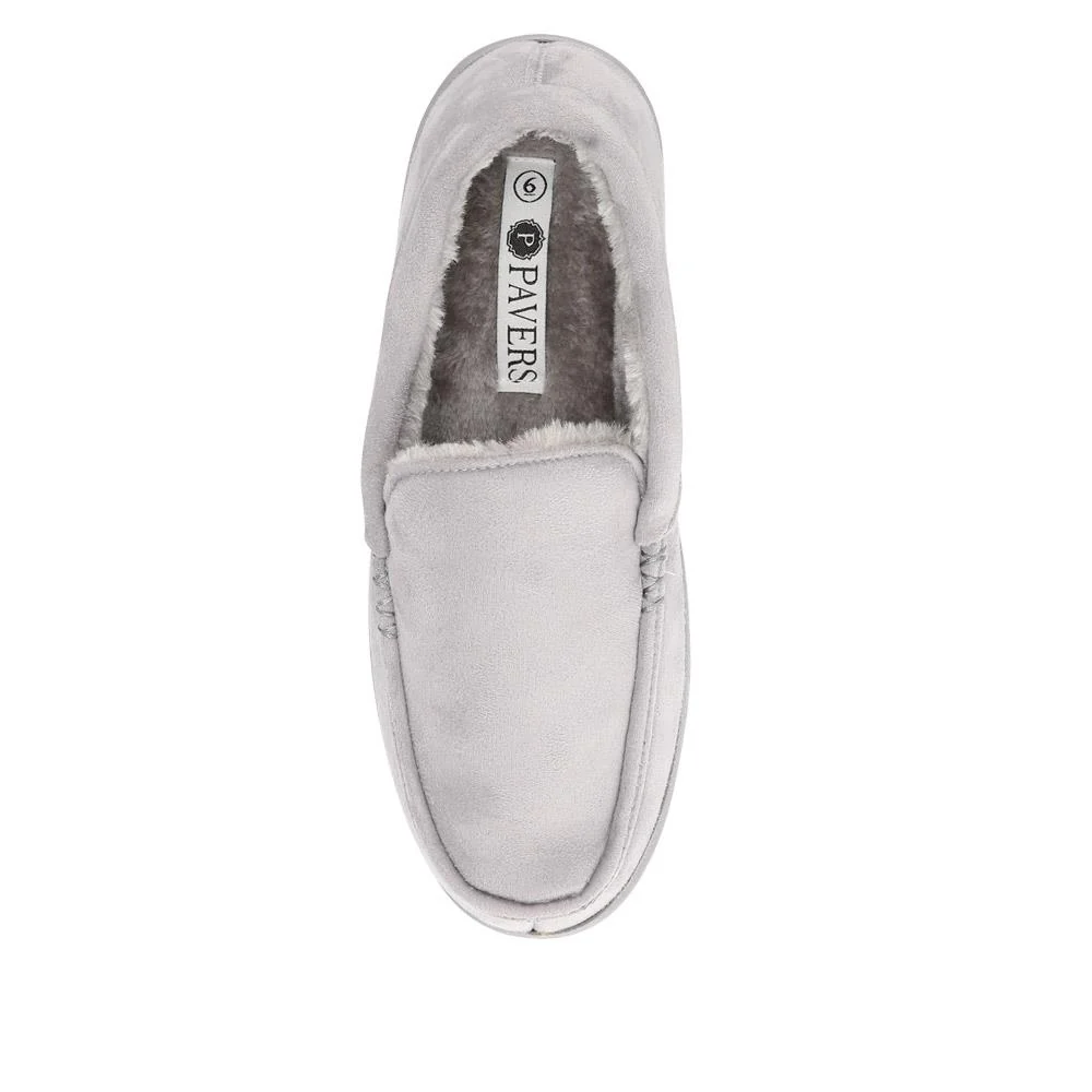 Fur-Lined Slippers - GALOP40021 / 326 305 - Grey - Image 4