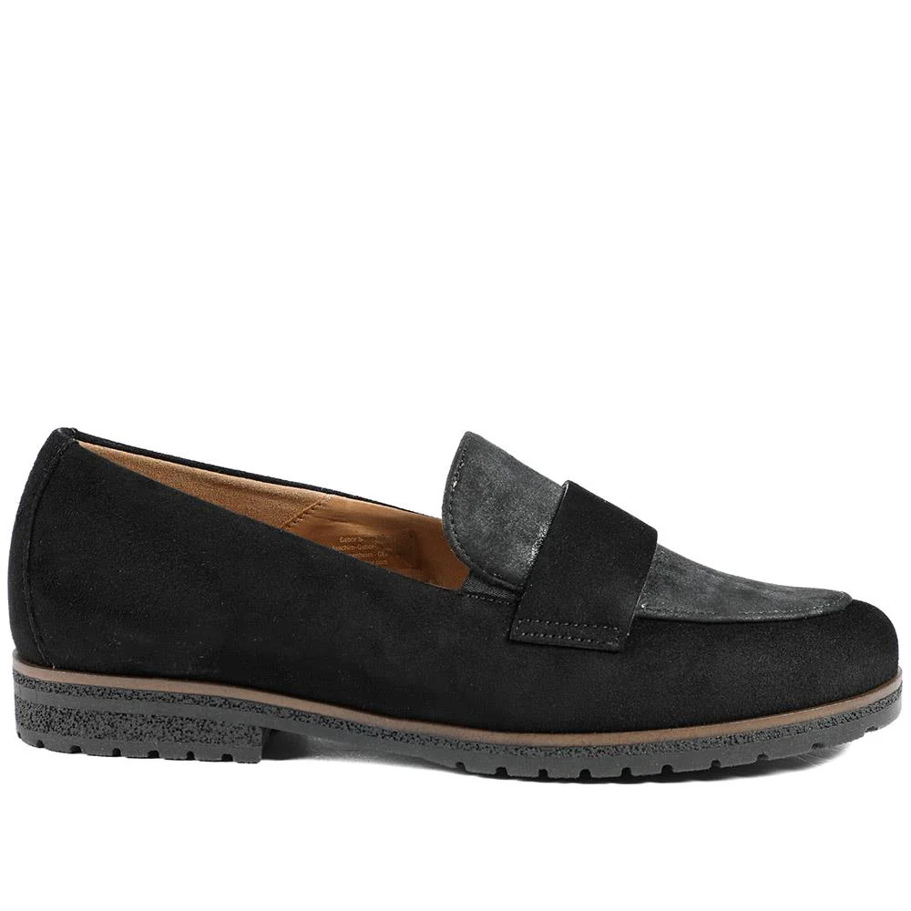 Gabor Ego Elder Leather Loafers - GAB42034 / 329 524 - Black - Image 3