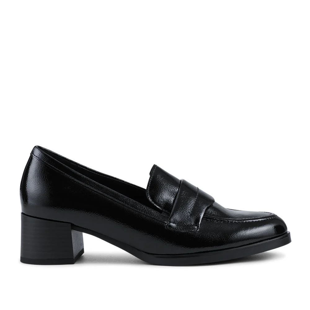 Gabor Fame Wide Fit Leather Penny Loafers - GAB42503 / 327 742 - Black Patent - Image 2