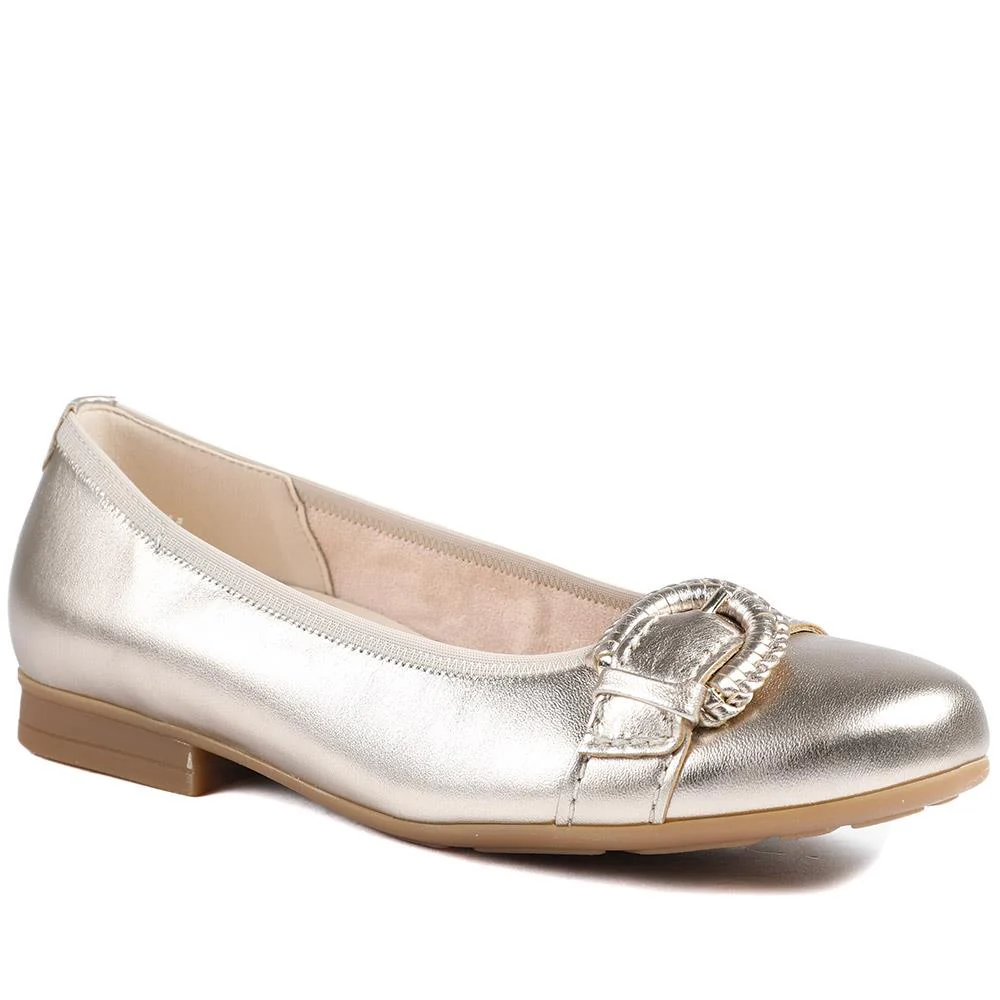 Gabor Leather Ballet Pumps - GAB43000 / 328 666