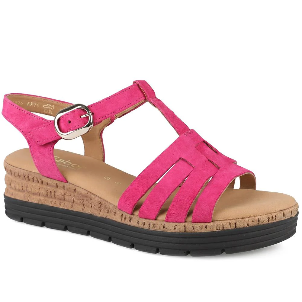Gabor Leather Buckle Fasten Sandals - GABC44512 / 330 260 - Image 2