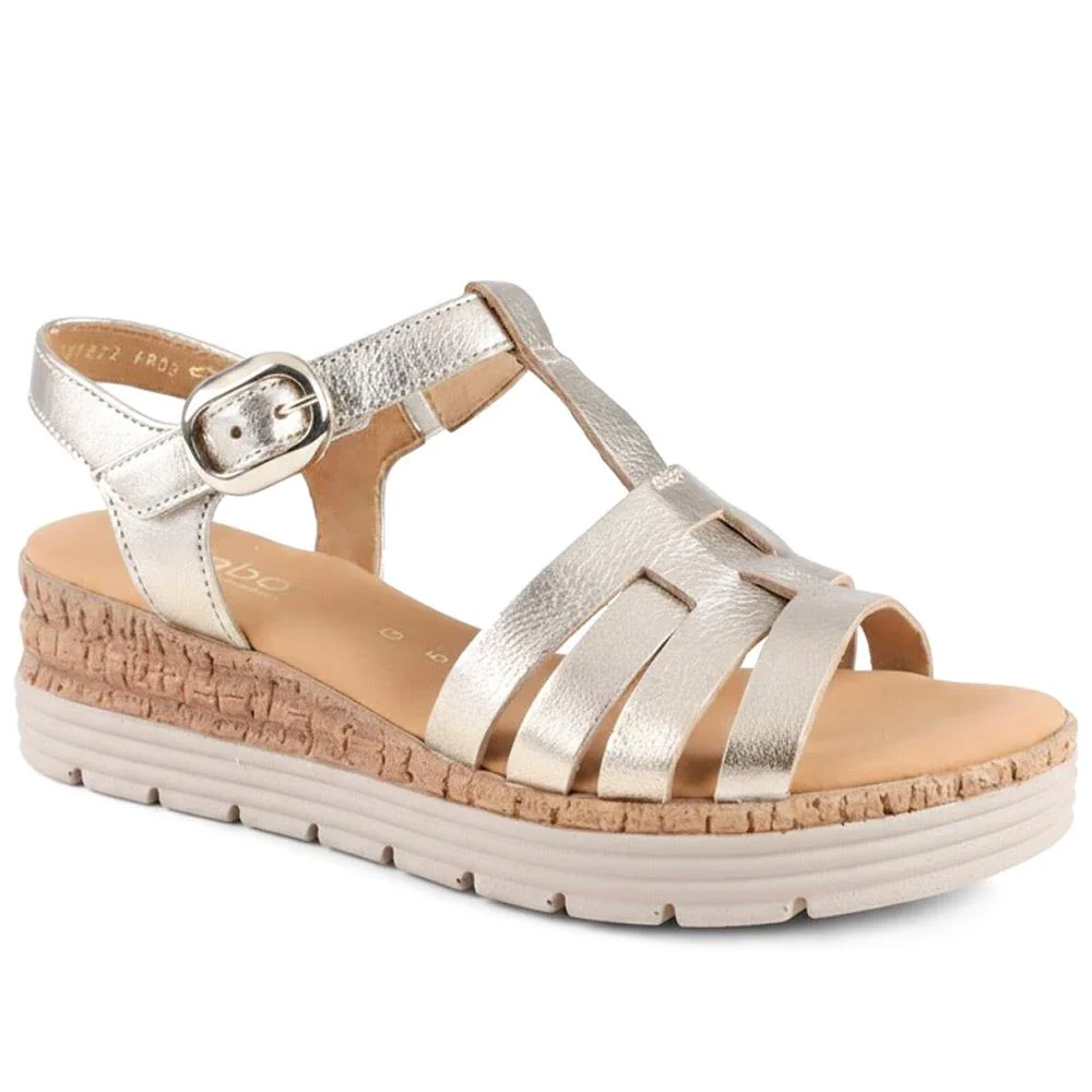 Gabor Leather Buckle Fasten Sandals - GABC44512 / 330 260 - Image 3