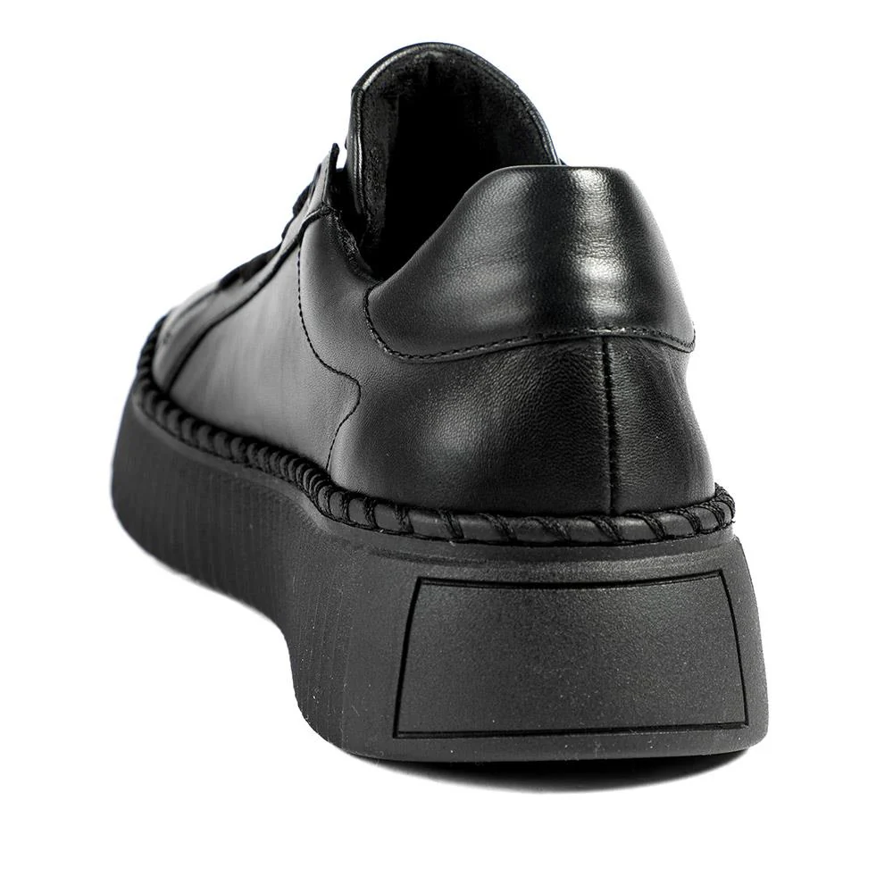 Gabor Leather Platform Trainers - GAB42023 / 329 516 - Black - Image 4
