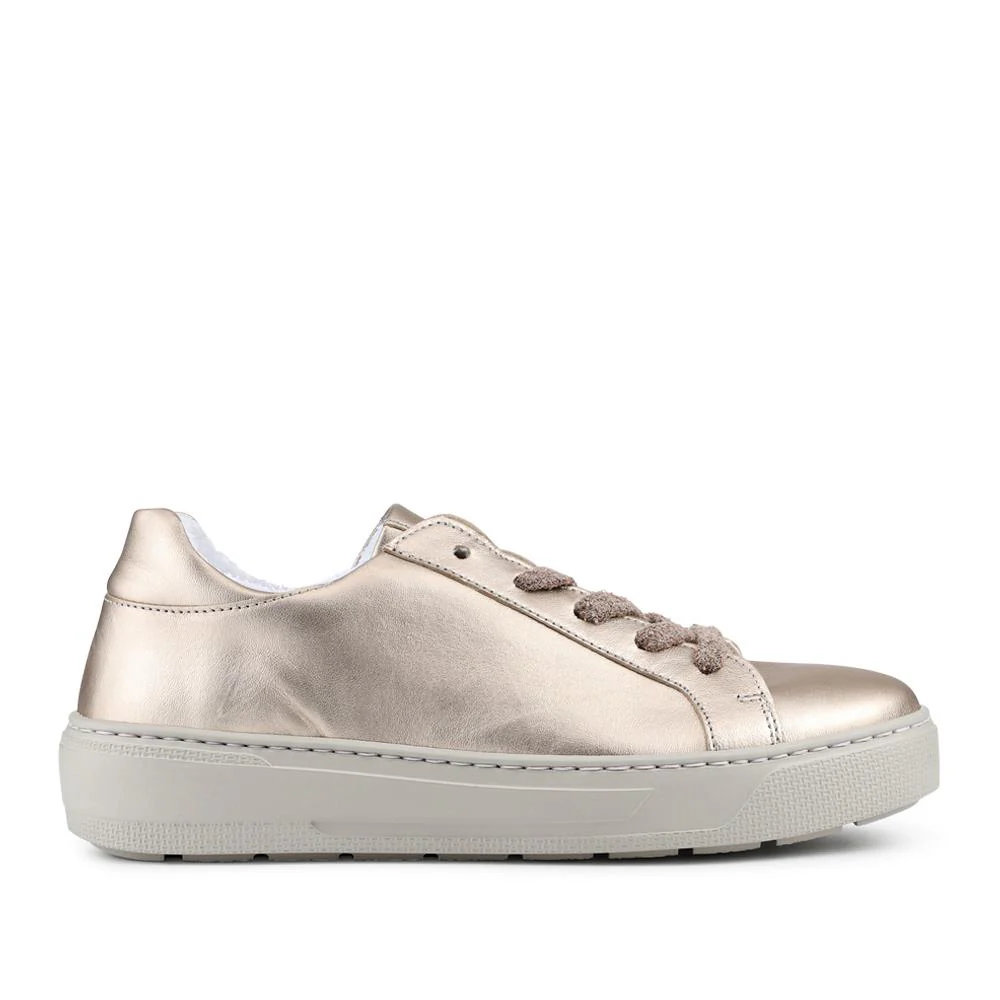 Gabor Leather Platform Trainers - GAB43001 / 328 667 - Gold - Image 2