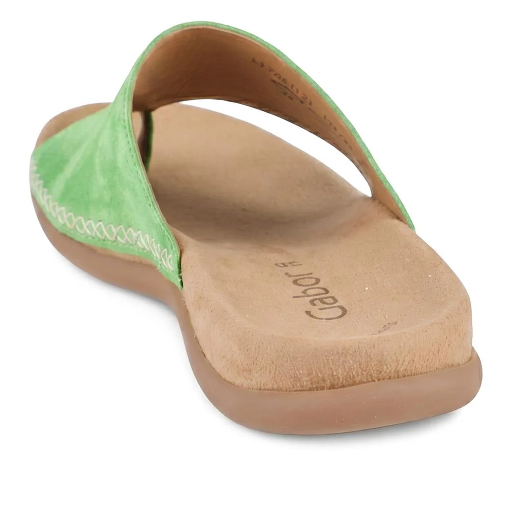 Gabor Leather Toe Post Sandals - GABC44504 / 330 269 - Green - Image 4