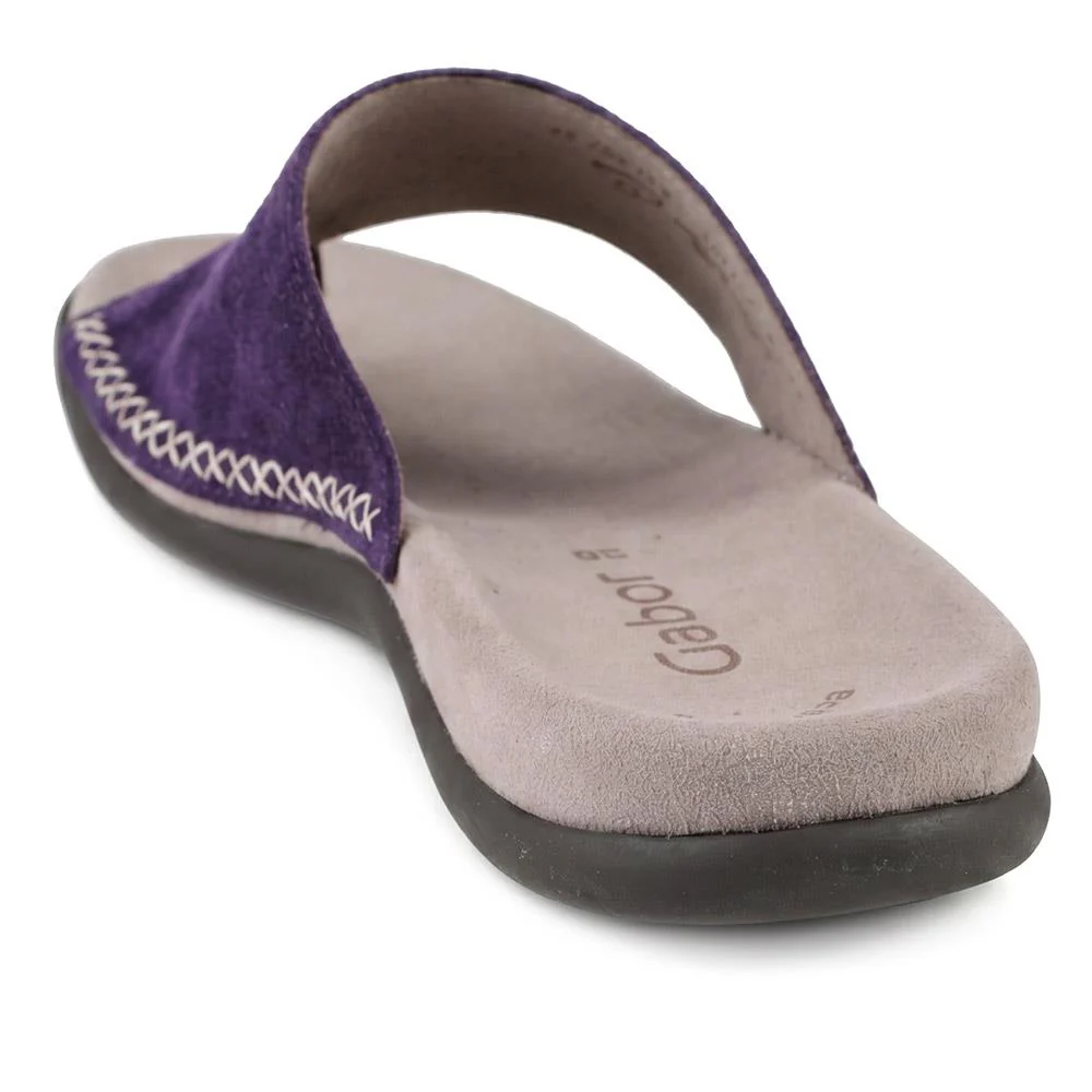 Gabor Leather Toe Post Sandals - GABC44504 / 330 269 - Purple - Image 3