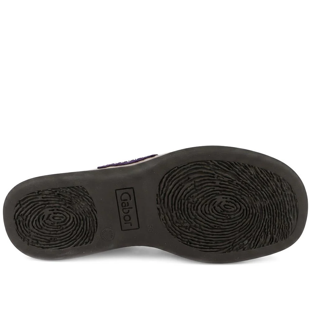 Gabor Leather Toe Post Sandals - GABC44504 / 330 269 - Purple - Image 5