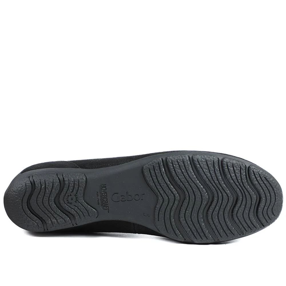 Gabor Raven Leather Ballet Pumps - GAB42025 / 329 523 - Black - Image 6