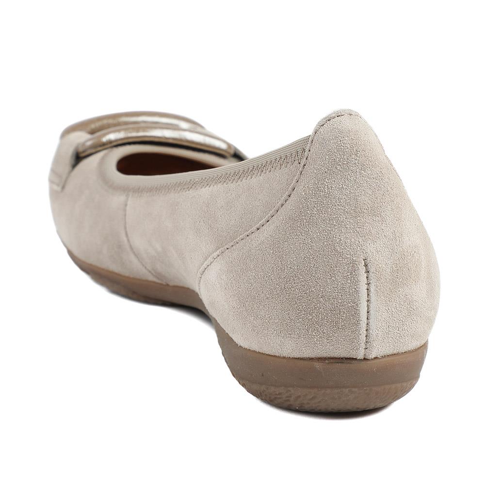 Gabor Raven Leather Ballet Pumps - GAB42025 / 329 523 - Sand - Image 4