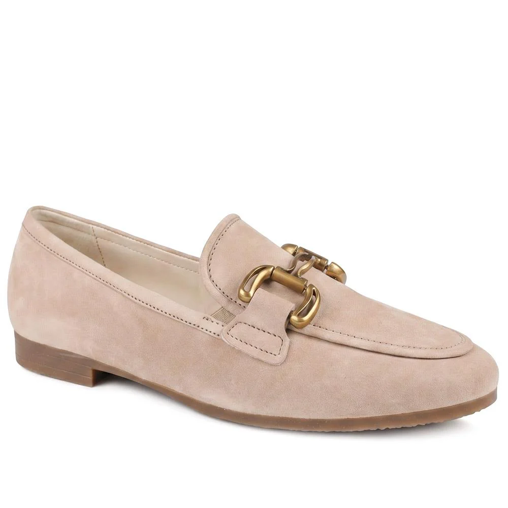 Gabor Wide Fit Leather Loafers With Chrome Snaffle - GABC44519 / 330 320 - Image 2