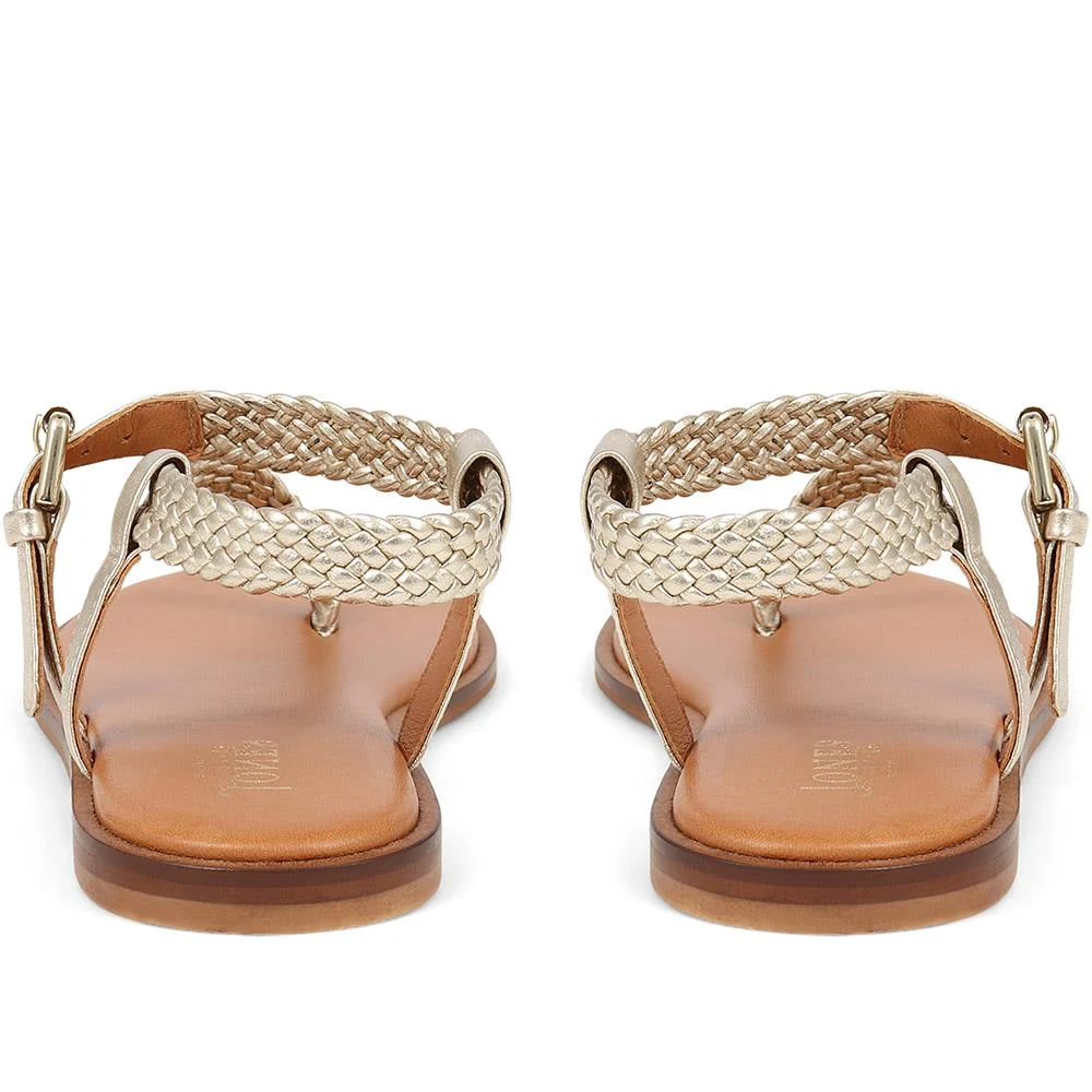 Gabrielah Toe-Post Sandals - GABRIELAH / 325 306 - Gold - Image 3