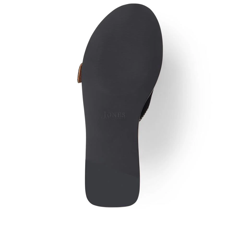 Georgette Leather Mules - GEORGETTE / 325 305 - Black - Image 4