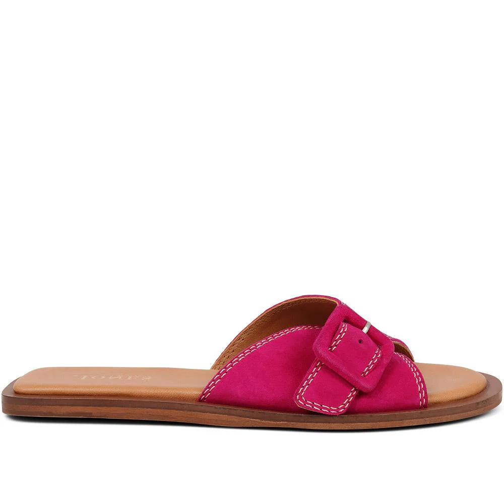 Georgette Leather Mules - GEORGETTE / 325 305 - Pink - Image 2
