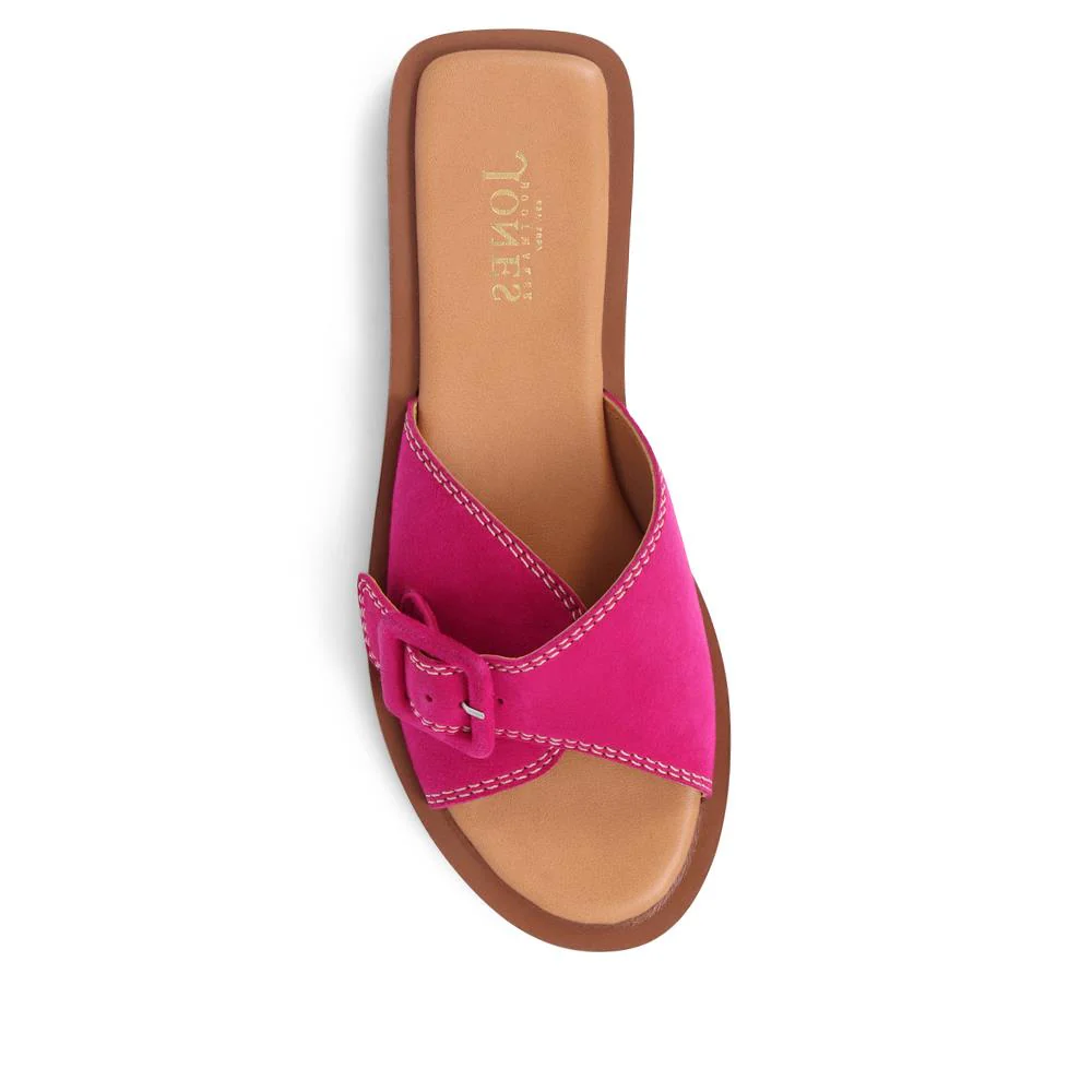 Georgette Leather Mules - GEORGETTE / 325 305 - Pink - Image 4