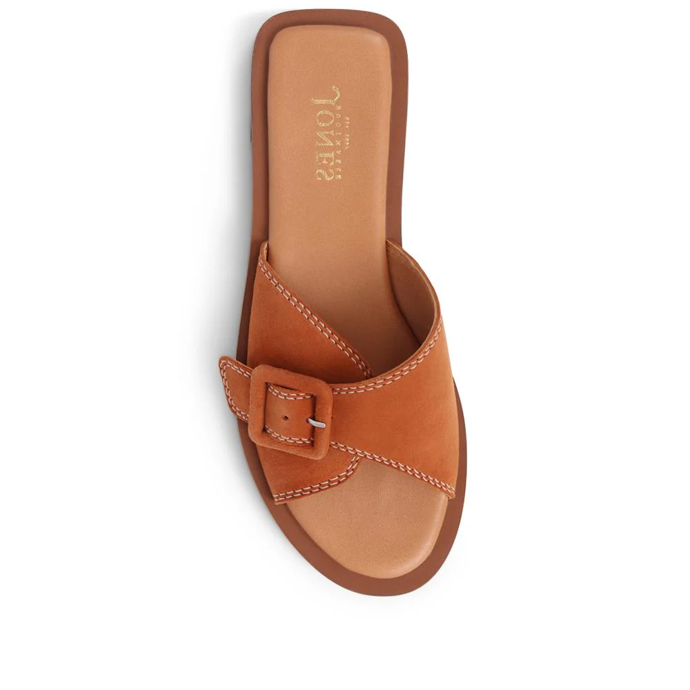 Georgette Leather Mules  - GEORGETTE / 325 305 - Tan - Image 4