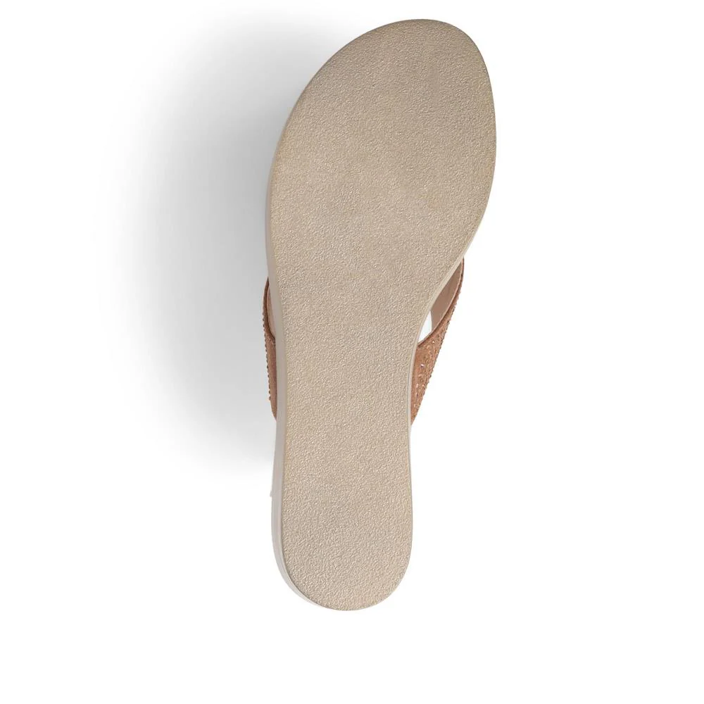 Gerrie Wedge Sandals - GERRIE / 325 062 - Gold - Image 7