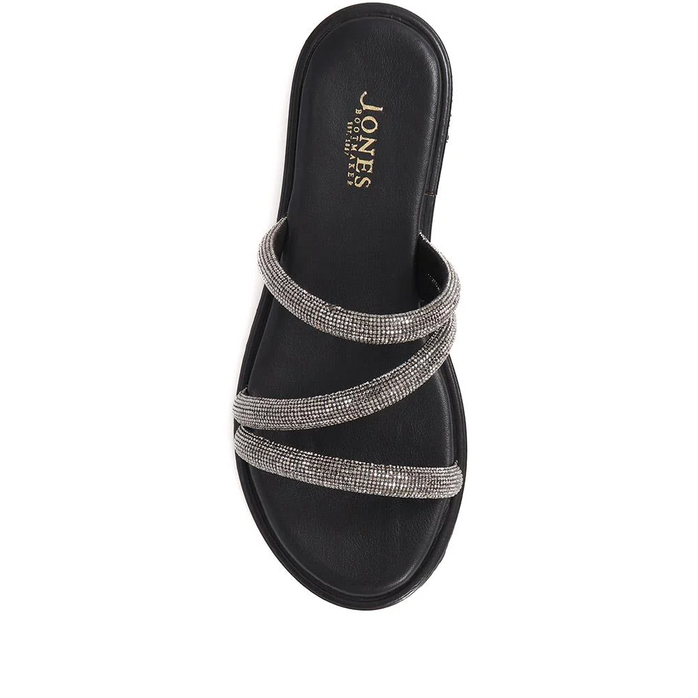 Ghita Calf Leather Sandals - GHITA / 325 568 - Black - Image 5