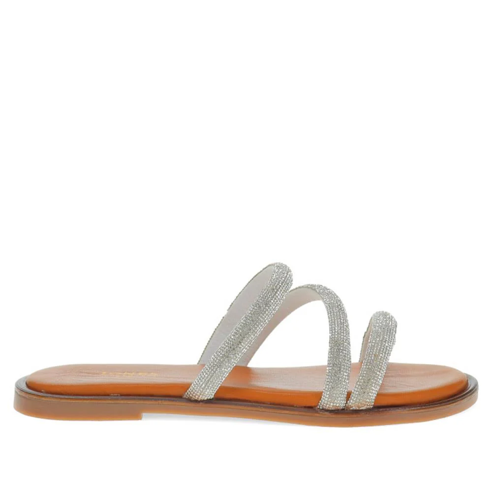 Ghita Calf Leather Sandals - GHITA / 325 568 - Silver - Image 2