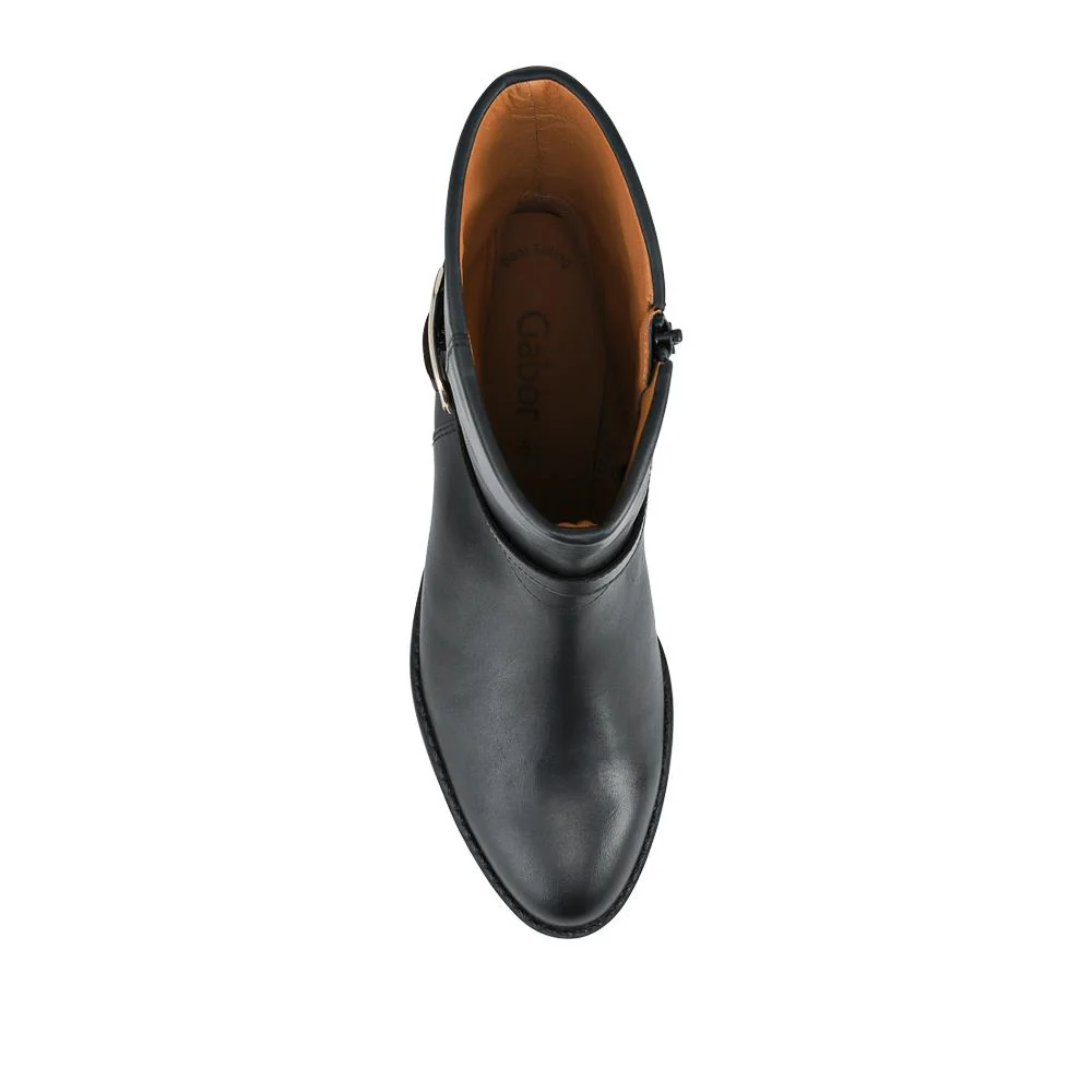 Ginger Gabor Leather Zip Fasten Boots - GAB42514 / 327 875 - Black - Image 4