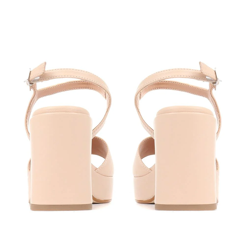 Giuseppa Platform Heels - GIUSEPPA / 323 016 - Nude - Image 3