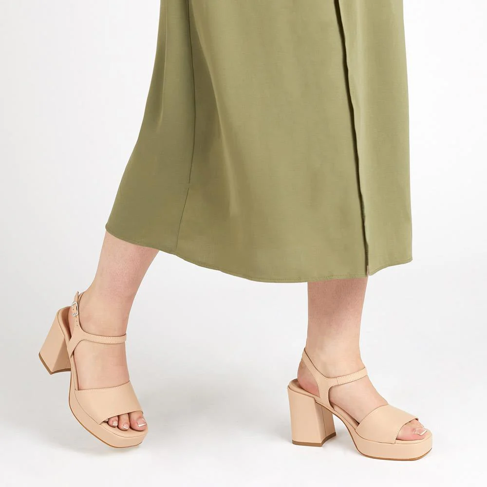 Giuseppa Platform Heels - GIUSEPPA / 323 016 - Nude - Image 5