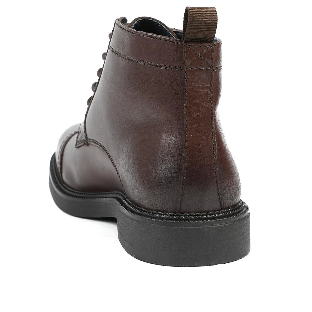 Giuseppe Lace Up Leather Boots - GIUSEPPE / 328 302 - Dark Brown - Image 3