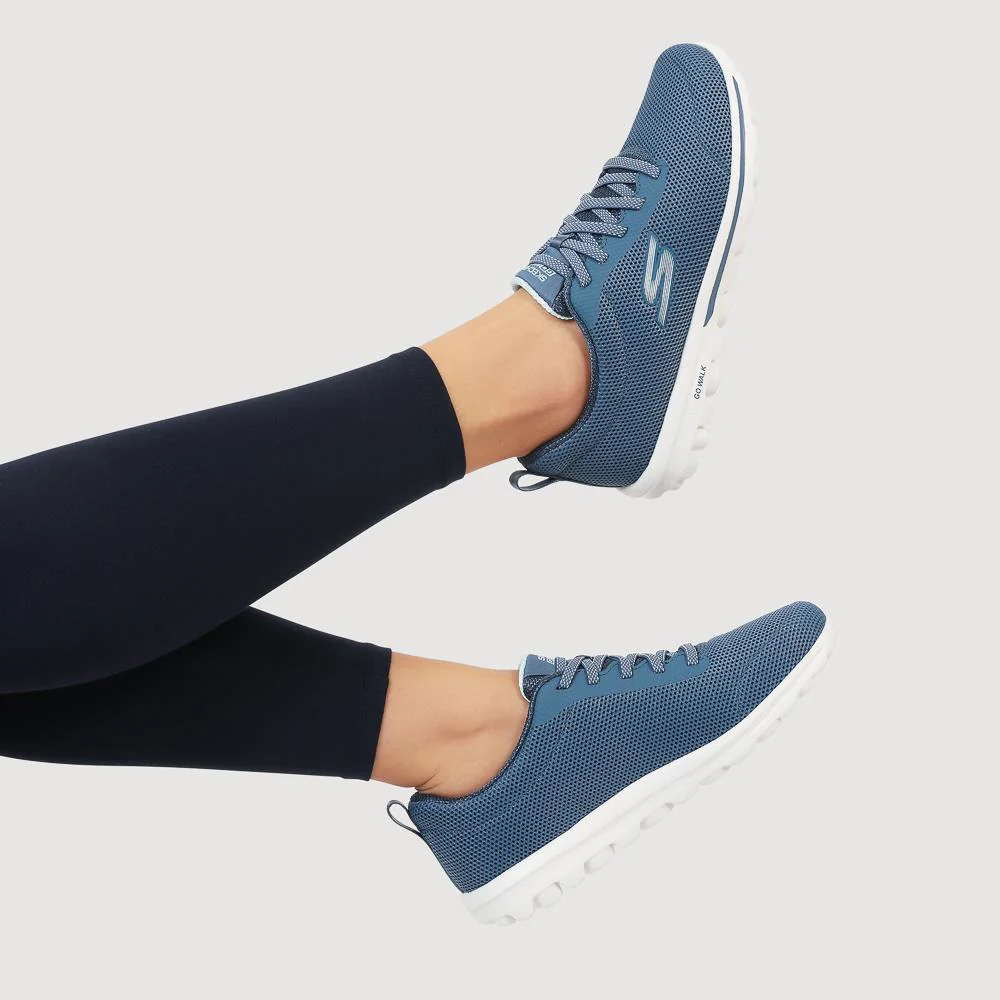 GO WALK® TRAVEL Trainers - SKE41043 / 326 723 - Blue - Image 5