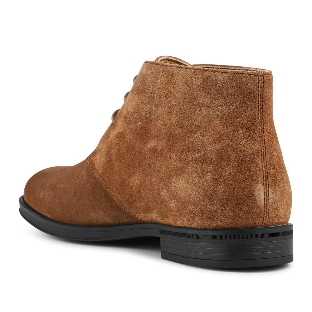 Gordon Lace Up Leather Boots  - GORDON / 325 896 - Tan Suede - Image 3