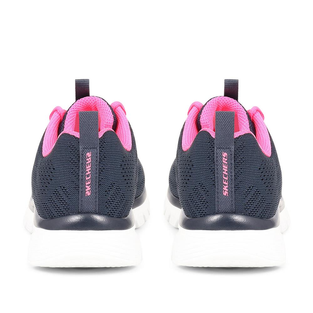 Skechers Wide Fit Graceful Get Connected Trainers - SKE30027 / 315 957 - Navy Multi - Image 3