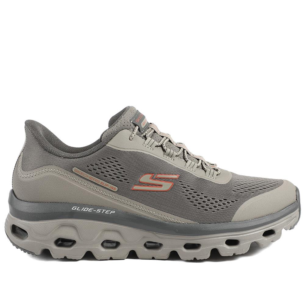 Skechers Glide Step Sole - Glover Peak Trainers - SKE43504 / 328 708 - Taupe - Image 3