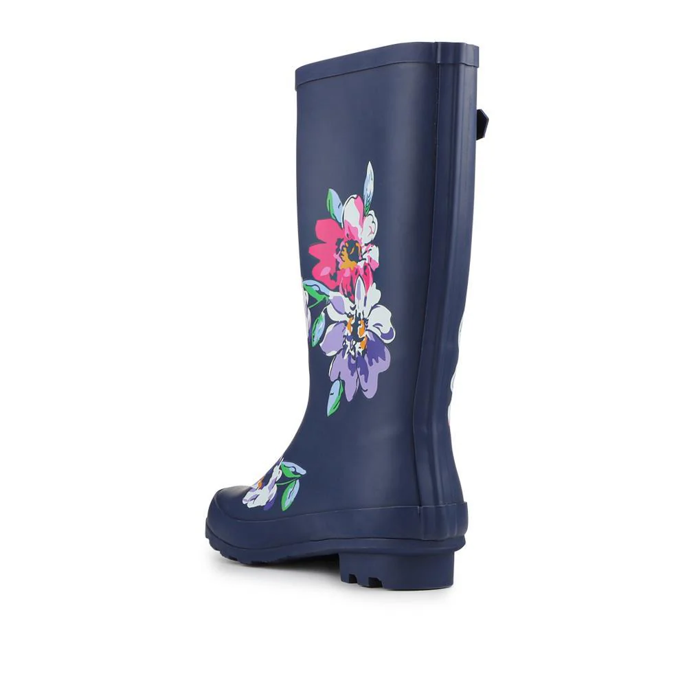 Grip Sole Rubber Wellies - JDE42003 / 328 487 - Navy Floral - Image 3