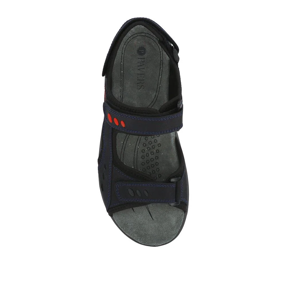 Grip-Soled Touch-Fasten Sandals - DDIN41014 / 327 268 - Navy - Image 4