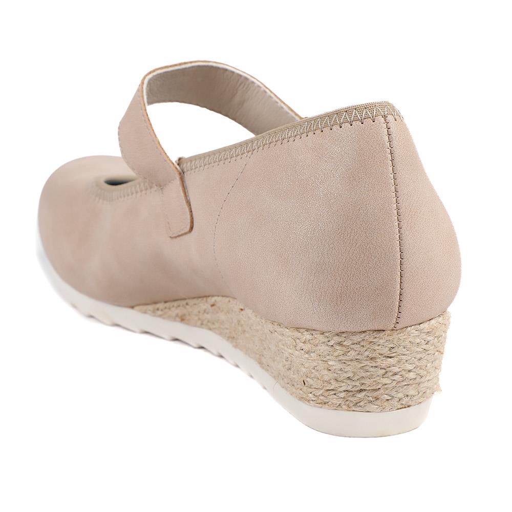 Grippy Adjustable Fasten Mary Janes - WOIL43001 / 328 882 - Beige - Image 4