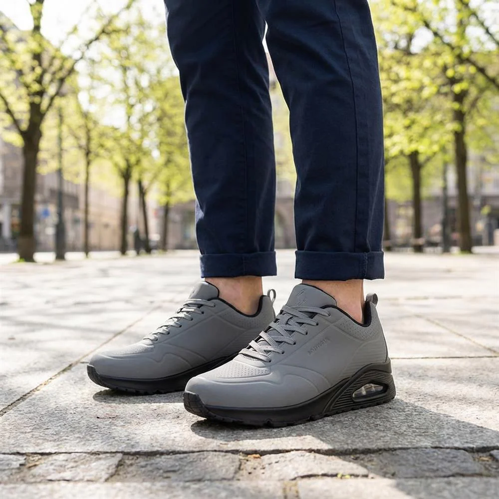 Grippy Lace-Up Trainers - BOJIE41019 / 327 054 - Grey - Image 2