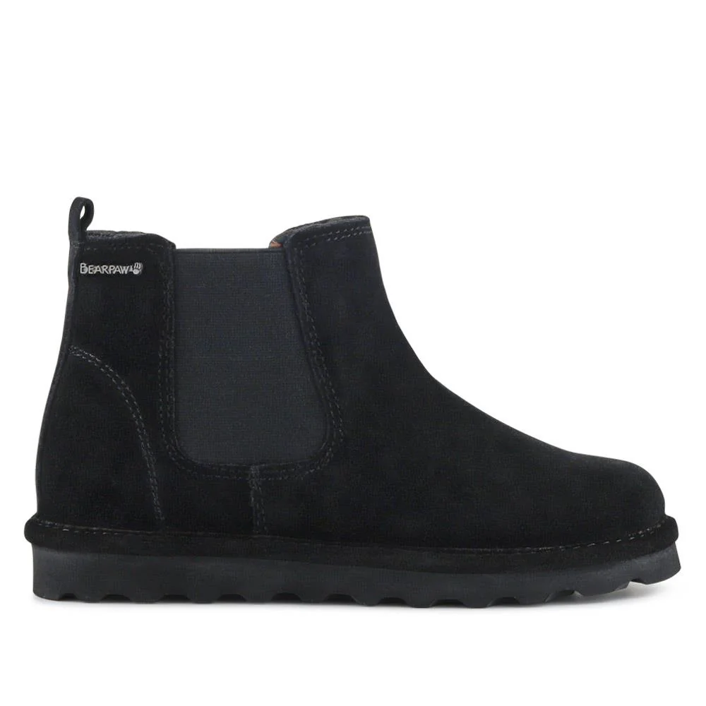 Grippy-Soled Elastic Ankle Boots - EDNB40046 / 326 901 - Black - Image 2