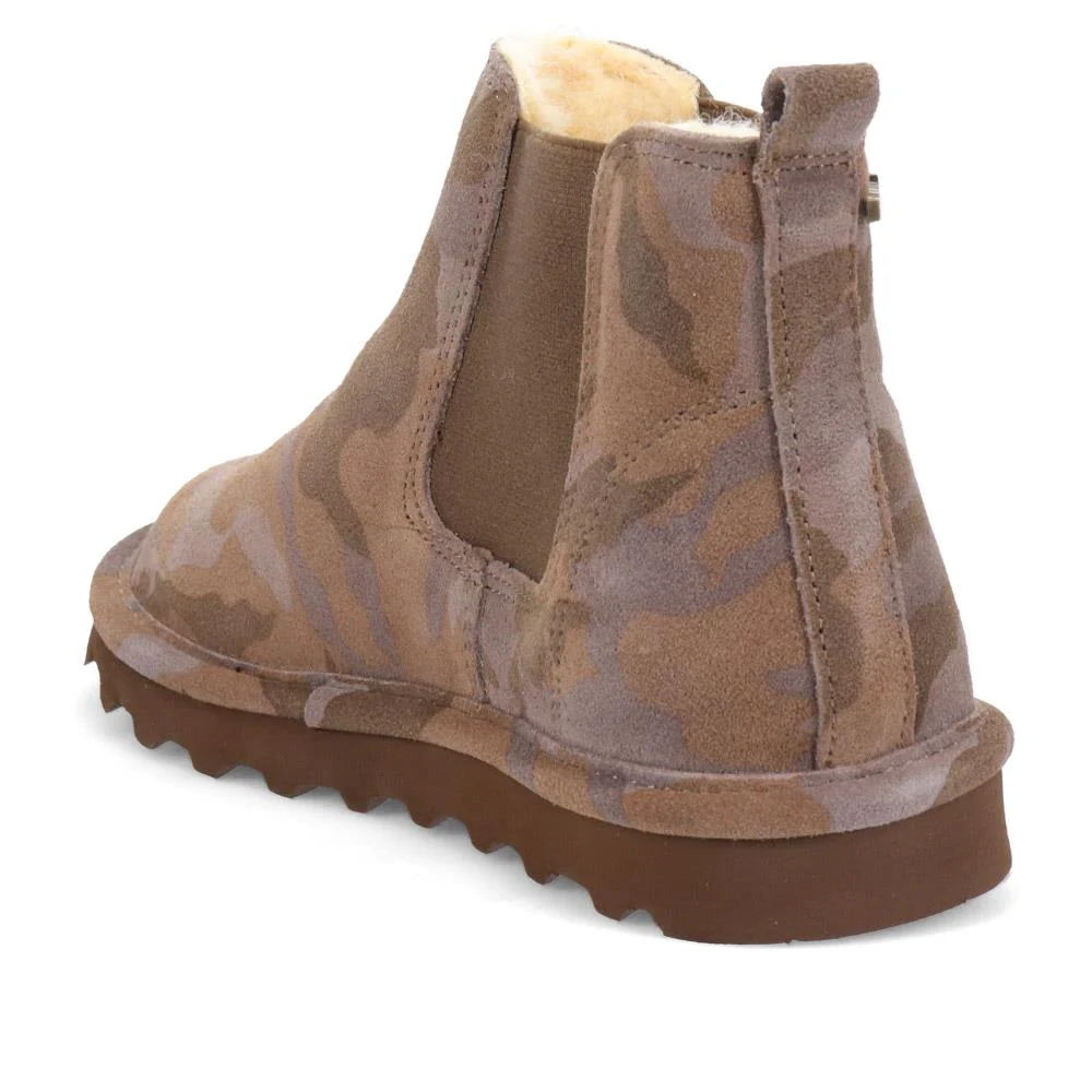 Grippy-Soled Elastic Ankle Boots - EDNB40046 / 326 901 - Khaki - Image 3