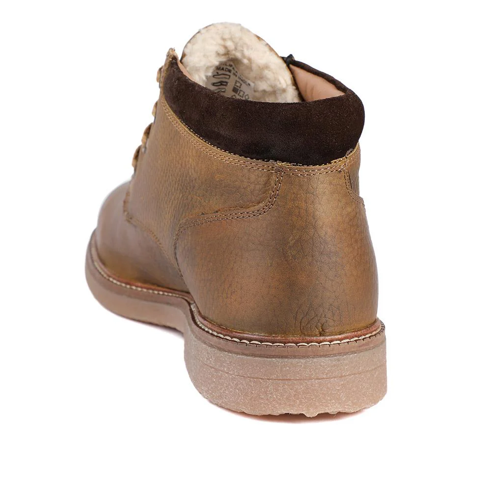Halifax Waterproof Leather Ankle Boots - HALIFAX / 327 846 - Tan - Image 3